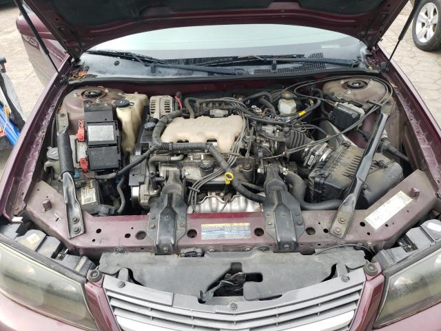 2G1WF52E649372249 - 2004 CHEVROLET IMPALA BURGUNDY photo 7