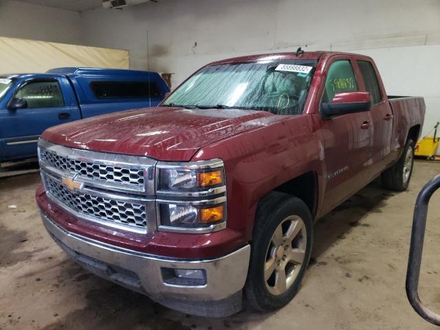 1GCRCREC9EZ267114 - 2014 CHEVROLET 1500 SILVE RED photo 2