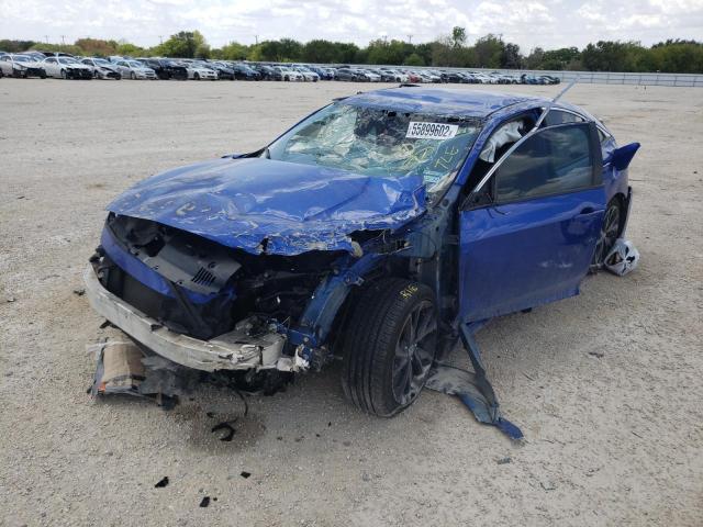 19XFC2F89LE005364 - 2020 HONDA CIVIC SPOR BLUE photo 2