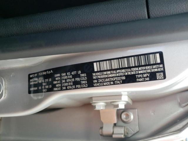 ZACCJAAT9GPE02189 - 2016 JEEP RENEGADE S SILVER photo 10