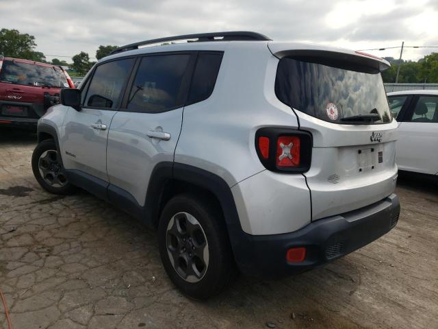 ZACCJAAT9GPE02189 - 2016 JEEP RENEGADE S SILVER photo 3