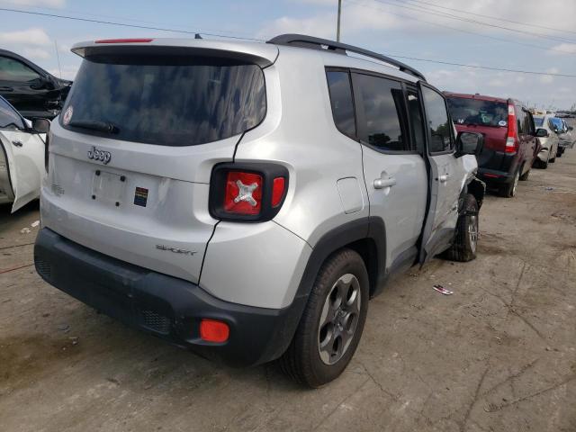 ZACCJAAT9GPE02189 - 2016 JEEP RENEGADE S SILVER photo 4