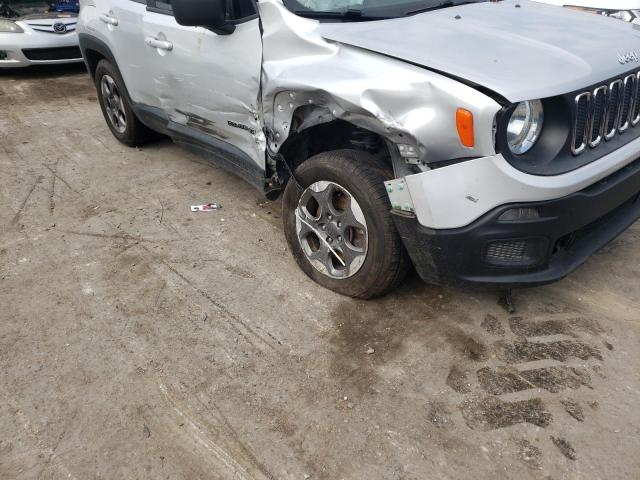 ZACCJAAT9GPE02189 - 2016 JEEP RENEGADE S SILVER photo 9