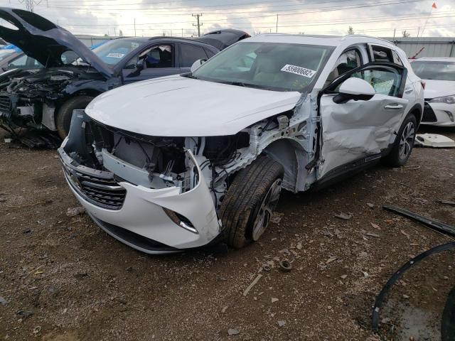 LRBFZNR44MD179157 - 2021 BUICK ENVISION E WHITE photo 2