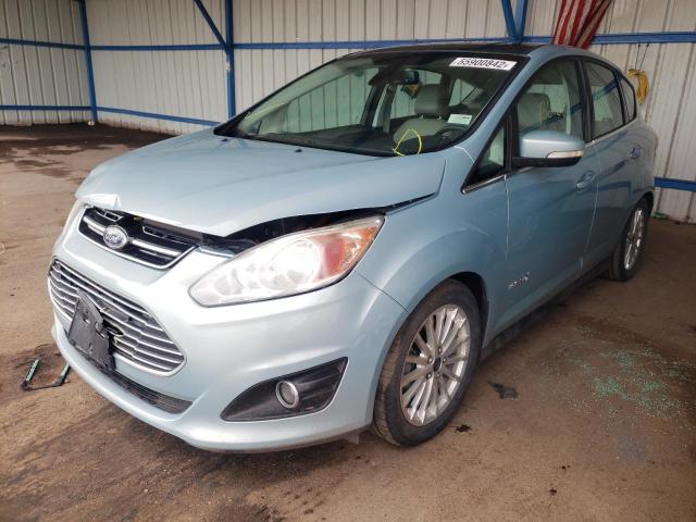 1FADP5BU1DL530661 - 2013 FORD C-MAX SEL BLUE photo 2