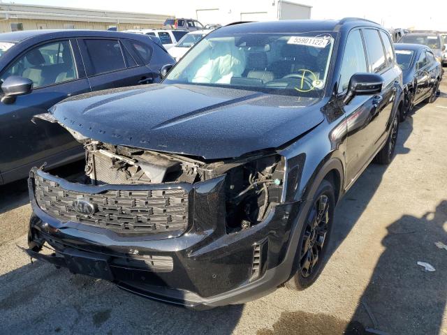 5XYP5DHC0MG164290 - 2021 KIA TELLURIDE BLACK photo 2