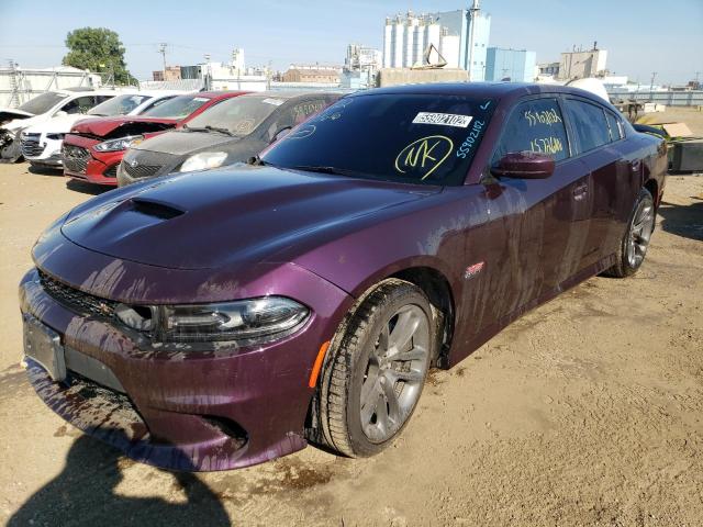 2C3CDXGJ9LH201506 - 2020 DODGE CHARGER SC PURPLE photo 2