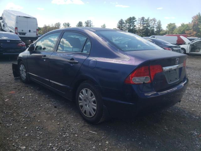 2HGFA16349H513812 - 2009 HONDA CIVIC VP BLUE photo 3