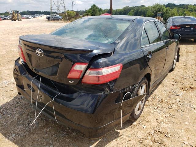 4T1BE46K18U209922 - 2008 TOYOTA CAMRY CE BLACK photo 4