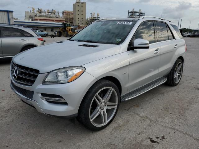 4JGDA5HB7CA015185 - 2012 MERCEDES-BENZ ML 350 4MA SILVER photo 2