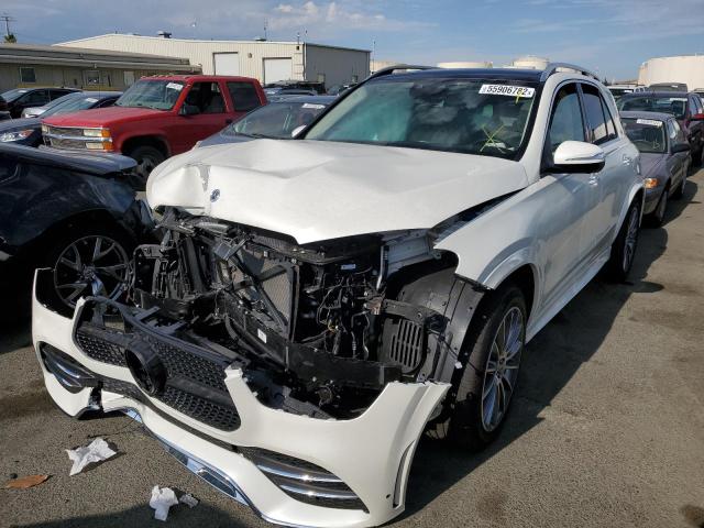 4JGFB5KB1MA478259 - 2021 MERCEDES-BENZ GLE 450 4M WHITE photo 2