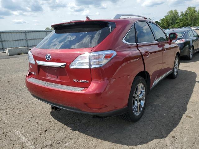 JTJBC1BA5A2021859 - 2010 LEXUS RX 450 RED photo 4