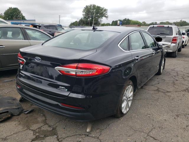 3FA6P0MU3KR117731 - 2019 FORD FUSION SEL BLACK photo 4