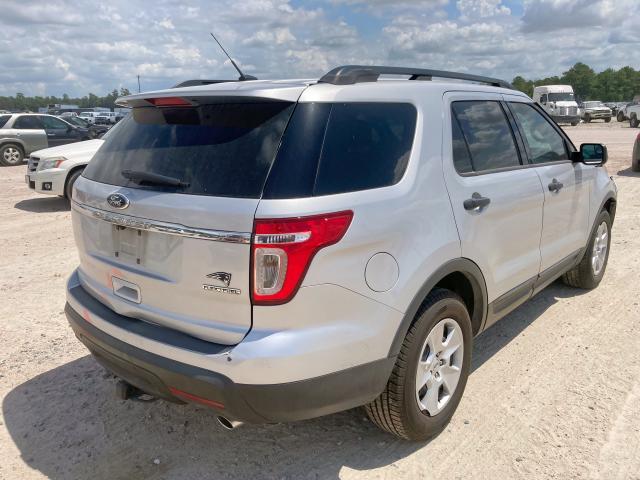 1FM5K7B89EGA48697 - 2014 FORD EXPLORER SILVER photo 4