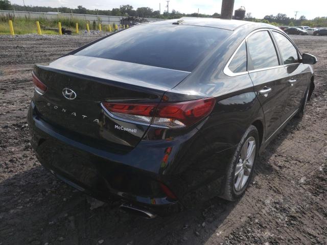 5NPE34AF4JH650106 - 2018 HYUNDAI SONATA SPO BLACK photo 4