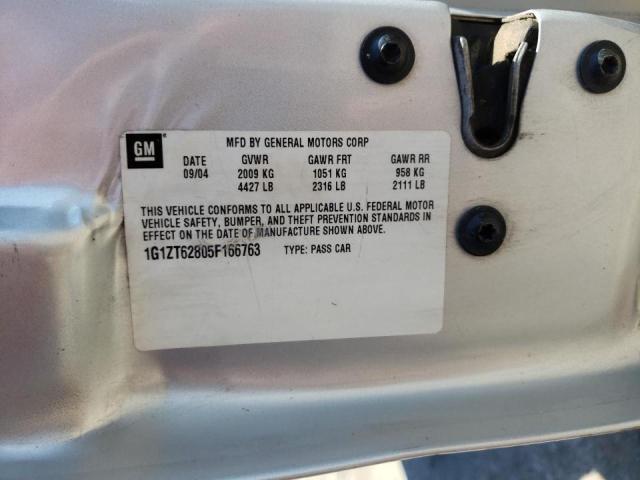 1G1ZT62805F166763 - 2005 CHEVROLET MALIBU MAX 银色 照片 10