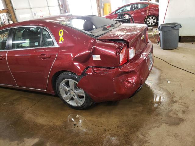 1G1ZC5E13BF274623 - 2011 CHEVROLET MALIBU 1LT ბურგუნდია ფოტო 9