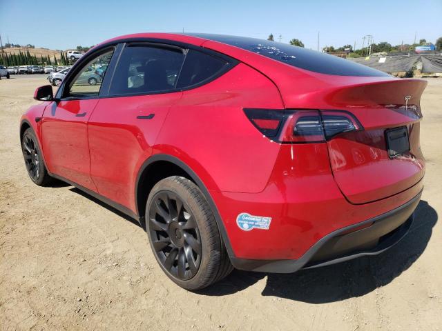 5YJYGDEE9MF286626 - 2021 TESLA MODEL Y أحمر صورة 3