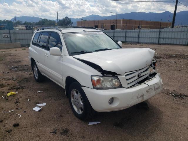 JTEEP21A070216599 - 2007 TOYOTA HIGHLANDER WHITE photo 1