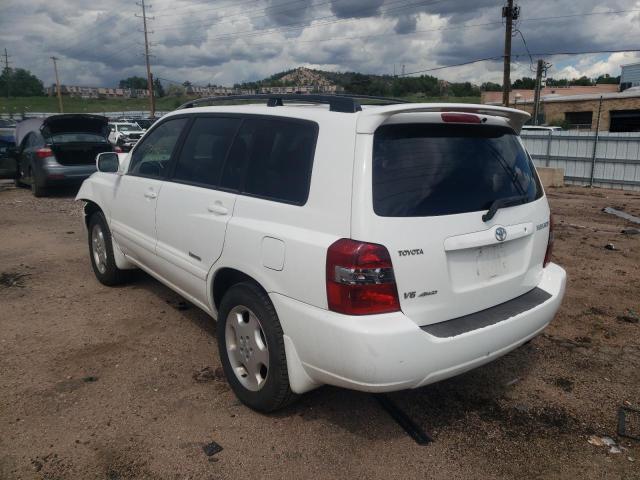 JTEEP21A070216599 - 2007 TOYOTA HIGHLANDER WHITE photo 3