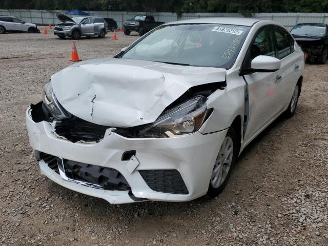 3N1AB7AP6JL658187 - 2018 NISSAN SENTRA S/S WHITE photo 2