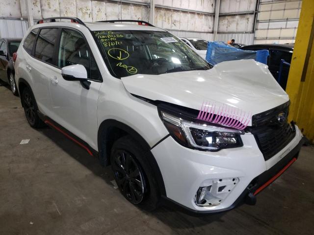 JF2SKARC9MH449630 - 2021 SUBARU FORESTER S WHITE photo 1