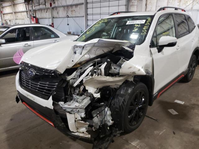 JF2SKARC9MH449630 - 2021 SUBARU FORESTER S WHITE photo 9