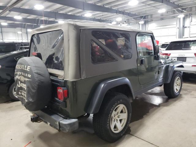 1J4FA64S36P759063 - 2006 JEEP WRANGLER / GREEN photo 4