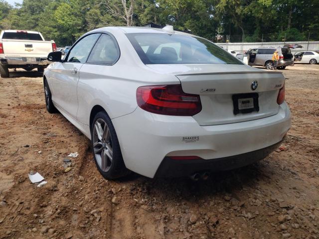 WBA1G9C59FVX96557 - 2015 BMW 228 XI SUL WHITE photo 3