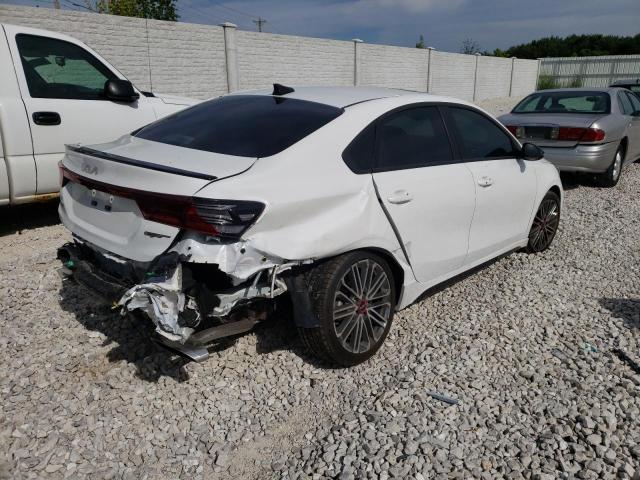 3KPF44AC9NE483016 - 2022 KIA FORTE GT WHITE photo 4