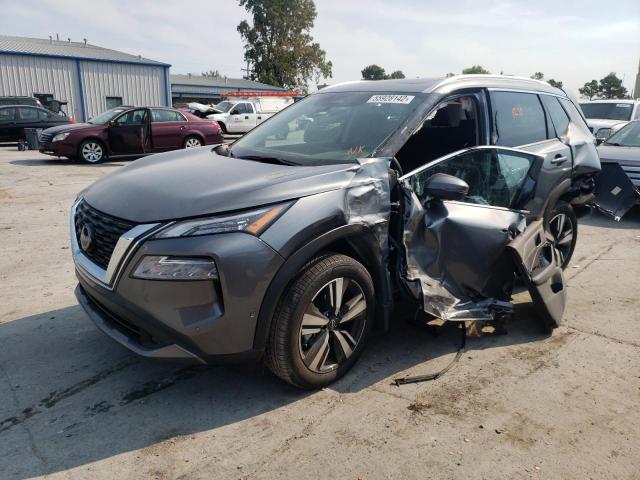 5N1BT3CA7NC709404 - 2022 NISSAN ROGUE SL GRAY photo 2