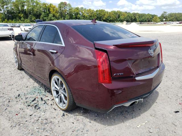 1G6AC5SX4E0185831 - 2014 CADILLAC ATS PERFOR MAROON photo 3