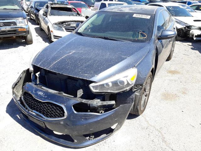 KNALN4D7XE5156485 - 2014 KIA CADENZA PR BLUE photo 2