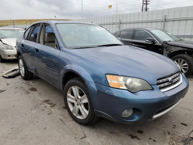 4S4BL84C354220330 - 2005 SUBARU OUTBACK BLUE photo 1