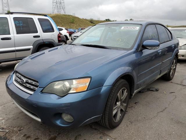 4S4BL84C354220330 - 2005 SUBARU OUTBACK BLUE photo 2