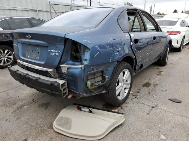 4S4BL84C354220330 - 2005 SUBARU OUTBACK BLUE photo 4