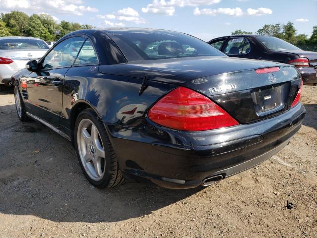 WDBSK75F63F041256 - 2003 MERCEDES-BENZ SL 500R BLACK photo 3