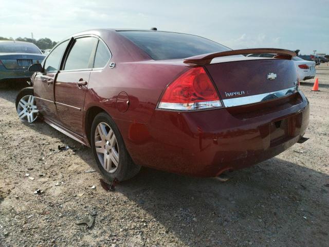 2G1WC57M191231443 - 2009 CHEVROLET IMPALA 2LT RED photo 3