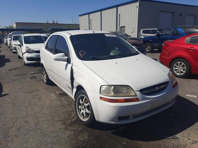 KL1TD52695B492935 - 2005 CHEVROLET AVEO BASE WHITE photo 1