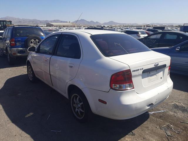 KL1TD52695B492935 - 2005 CHEVROLET AVEO BASE WHITE photo 3