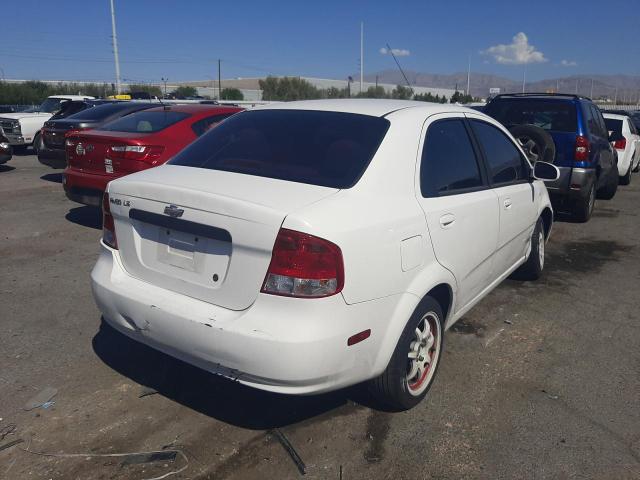 KL1TD52695B492935 - 2005 CHEVROLET AVEO BASE WHITE photo 4