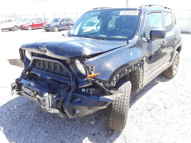 ZACCJBAB3JPH91884 - 2018 JEEP RENEGADE S BLACK photo 2