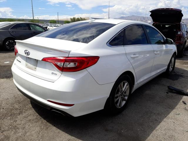 5NPE24AA9FH253201 - 2015 HYUNDAI SONATA ECO WHITE photo 4