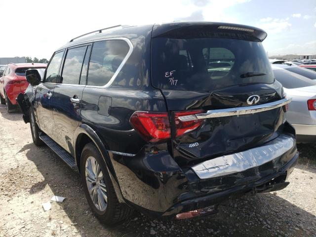 JN8AZ2AE4M9271648 - 2021 INFINITI QX80 LUXE BLACK photo 3