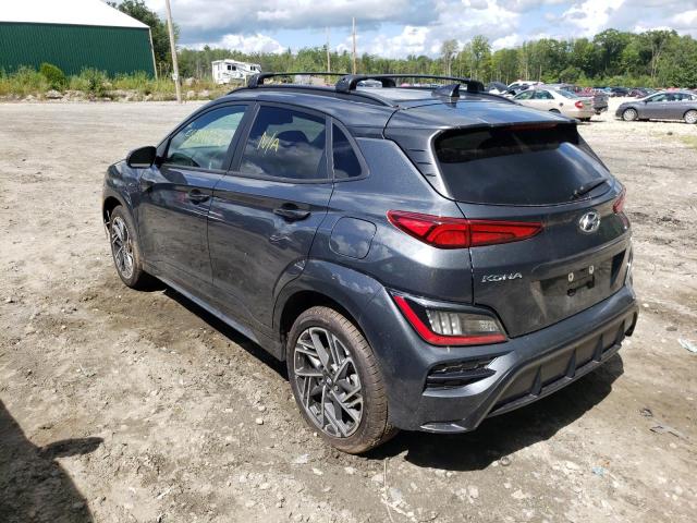 KM8K3CA3XNU867170 - 2022 HYUNDAI KONA N LIN CHARCOAL photo 3