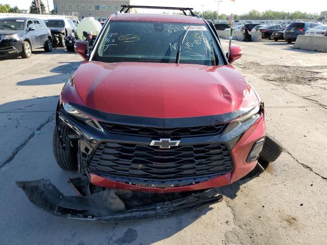 3GNKBHR43MS529794 - 2021 CHEVROLET BLAZER 2LT RED photo 9