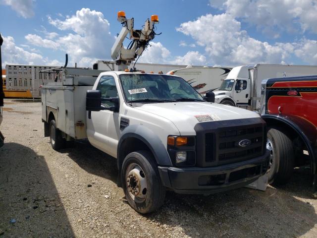 1FD4F46Y48EB02044 - 2008 FORD F450 SUPER WHITE photo 1