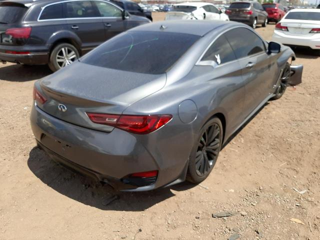 JN1CV7EK9HM110201 - 2017 INFINITI Q60 BASE SILVER photo 4