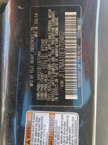 JF1ZNAA10E9709462 - 2014 TOYOTA SCION FR-S BLACK photo 10