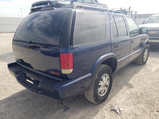 1GKDT13W42K183641 - 2002 GMC JIMMY BLUE photo 4